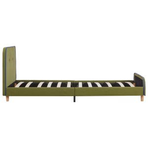 Cadru de pat, verde, 90 x 200 cm, material textil - Img 4