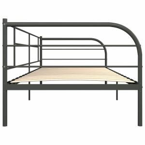 Cadru pat de zi, gri, 90 x 200 cm, metal - Img 8
