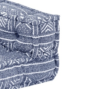 Canapea puf modulară cu 2 locuri, indigo, material textil - Img 6