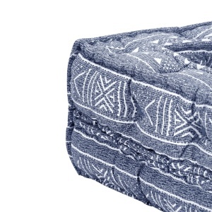 Canapea puf modulară cu 2 locuri, indigo, material textil - Img 8