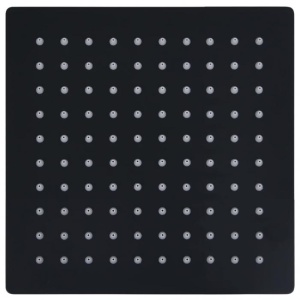 Cap de duș tip ploaie pătrat, negru, 20x20 cm, oțel inoxidab - Img 4