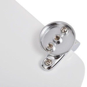 Capac WC, alb, MDF, model simplu - Img 6