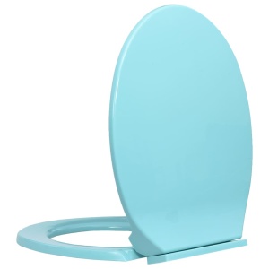 Capac WC cu inchidere silențioasă, verde, oval - Img 3