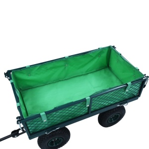 Căptușeală cărucior de grădină, verde, material textil - Img 3