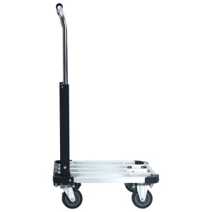 Cărucior de transport pliabil, 150 kg, argintiu, aluminiu - Img 8