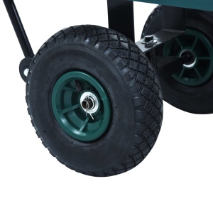 Cărucior manual de grădină, verde, 350 kg - Img 11