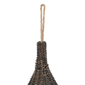 Casă de pisici cu pernă, gri, 40x60 cm, salcie naturală, teepee - Img 5