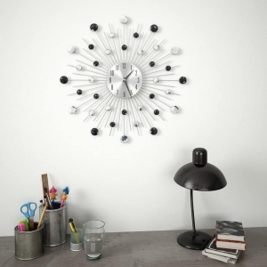 Ceas de perete, mecanism cuarț, 50 cm, design modern - Img 2