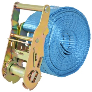 Chingi fixare cu clichet, 4 buc, 2 tone, 6 m x 38 mm, albastru - Img 3