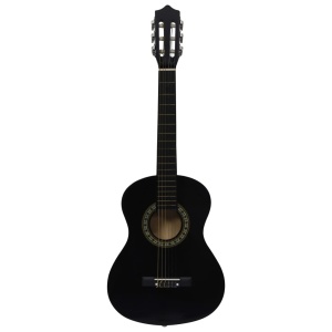 Chitară clasică pentru incepători și copii, negru, 1/2 34" - Img 2