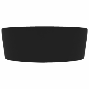 Chiuvetă de lux cu preaplin, negru mat, 36 x 13 cm, ceramică - Img 4