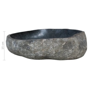 Chiuvetă din piatră de râu, 46-52 cm, oval - Img 6