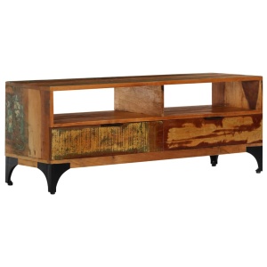 Comodă TV, 118 x 35 x 45 cm, lemn masiv reciclat - Img 10