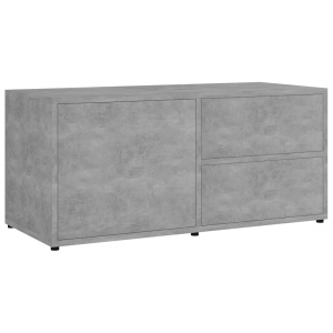 Comodă TV, gri beton, 80 x 34 x 36 cm, PAL - Img 2