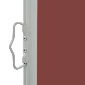 Copertină laterală retractabilă de terasă, maro, 80 x 300 cm - Img 3