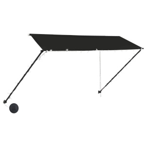 Copertină retractabilă cu LED, antracit, 300 x 150 cm - Img 4
