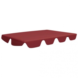 Copertină rezervă leagăn grădină, roșu vin, 226x186 cm 270 g - Img 2