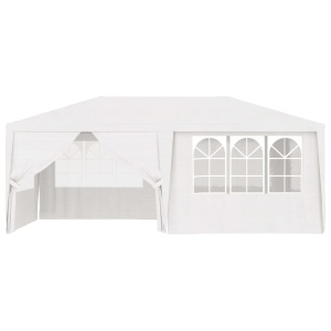Cort de petrecere profesional cu pereți alb 4 x 6 m 90 g/m² - Img 8