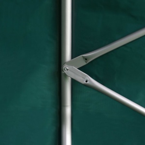 Cort pentru animale, verde, 3,7 x 3,7 m, PVC - Img 3