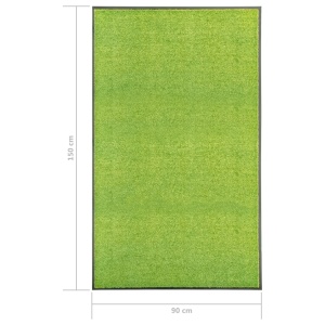 Covoraș de ușă lavabil, verde, 90 x 150 cm - Img 5
