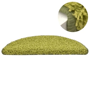 Covorașe pentru trepte scară, 15 buc., verde, 56x17x3 cm - Img 4