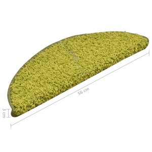 Covorașe pentru trepte scară, 15 buc., verde, 56x17x3 cm - Img 7