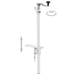 Deschizător conserve, argintiu 70 cm aluminiu & oțel inoxidabil - Img 4