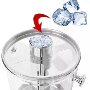 Dozator triplu de suc, oțel inoxidabil, 3 x 8 L - Img 2