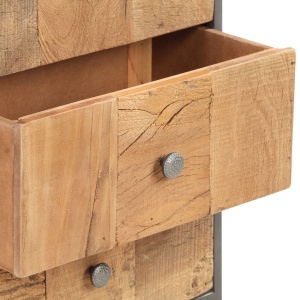 Dulap cu sertare, 45 x 30 x 100 cm, lemn masiv reciclat - Img 8