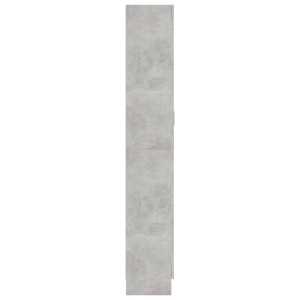 Dulap cu vitrină, gri beton, 82,5 x 30,5 x 185,5 cm, PAL - Img 6