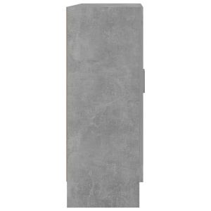Dulap cu vitrină, gri beton, 82,5 x 30,5 x 80 cm, PAL - Img 5