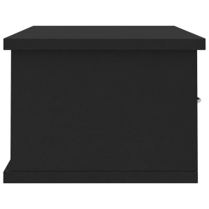 Dulap de perete cu sertare, negru, 60x26x18,5 cm, PAL - Img 7
