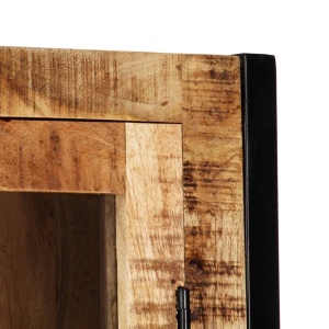 Dulap inalt, 100x40x175 cm, lemn masiv de mango - Img 6