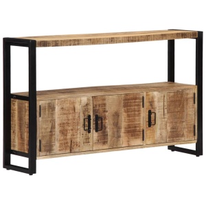 Dulap lateral, 120 x 30 x 75 cm, lemn masiv de mango