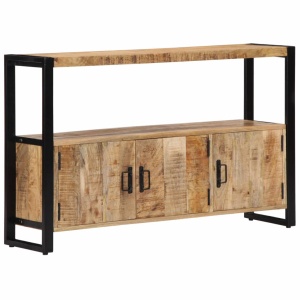 Dulap lateral, 120 x 30 x 75 cm, lemn masiv de mango - Img 11