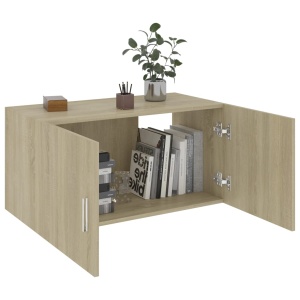 Dulap montat pe perete, stejar Sonoma, 80 x 39 x 40 cm, PAL - Img 4