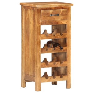 Dulap sticle de vin, 40x30x80 cm, lemn masiv de acacia - Img 7