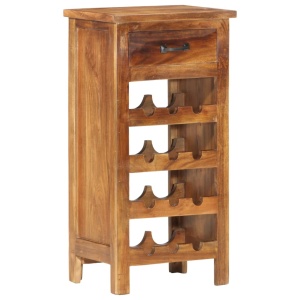 Dulap sticle de vin, 40x30x80 cm, lemn masiv de acacia - Img 9