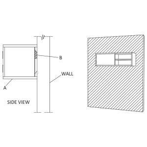 Dulap TV montat pe perete, 90x30x30 cm, lemn masiv de tec - Img 10