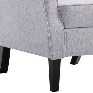 Fotoliu, gri deschis, material textil - Img 7