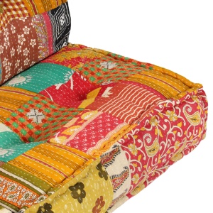 Fotoliu puf, 100 x 100 x 20 cm, model petice, material textil - Img 5