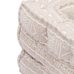 Fotoliu puf modular, bej, material textil - Img 7