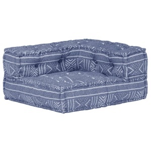 Fotoliu puf modular, indigo, material textil - Img 5