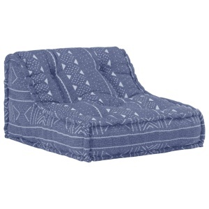 Fotoliu puf modular, indigo, material textil - Img 7