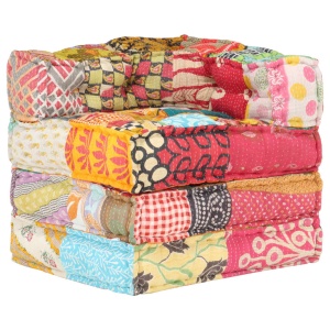 Fotoliu puf modular, model petice, material textil - Img 5