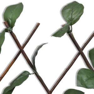 Gard cu zăbrele, frunze artificiale, 5 buc.,180 x 90 cm, salcie - Img 5