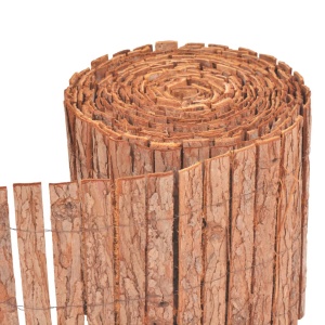 Gard din scoarță de copac, 1000 x 30 cm - Img 3