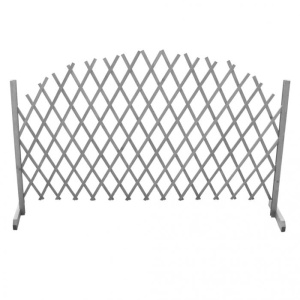 Gard din spalier, gri,1,8 x 1 m, lemn masiv de brad