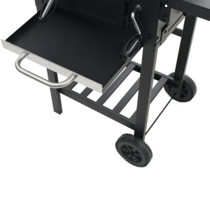 Grătar barbecue cu cărbuni, raft inferior, negru - Img 10