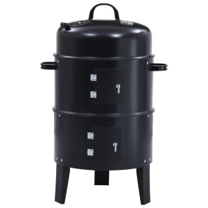 Grătar pe cărbuni cu afumătoare 3-in-1, 40 x 80 cm - Img 6
